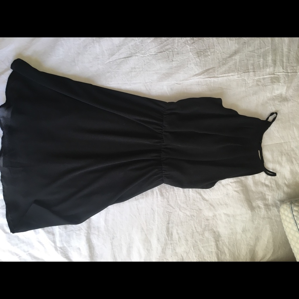black silk dress